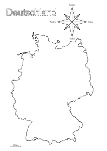 Vorlage Grenzen von Deutschland